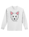 Cute West Highland White Terrier Westie Dog Adult Long Sleeve Shirt by TooLoud-Long Sleeve Shirt-TooLoud-White-Small-Davson Sales