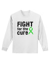 Fight for the Cure - Lime Green Ribbon Lyme Disease Adult Long Sleeve Shirt-Long Sleeve Shirt-TooLoud-White-Small-Davson Sales