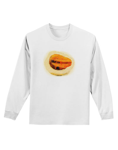 Trilobite Fossil Watercolor Adult Long Sleeve Shirt-Long Sleeve Shirt-TooLoud-White-Small-Davson Sales