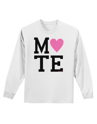 Matching Soulmate Design - Mate - Pink Adult Long Sleeve Shirt by TooLoud-Long Sleeve Shirt-TooLoud-White-Small-Davson Sales