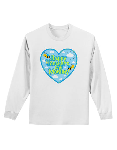 Happy First Mother's Day Mommy - Blue Adult Long Sleeve Shirt by TooLoud-Long Sleeve Shirt-TooLoud-White-Small-Davson Sales