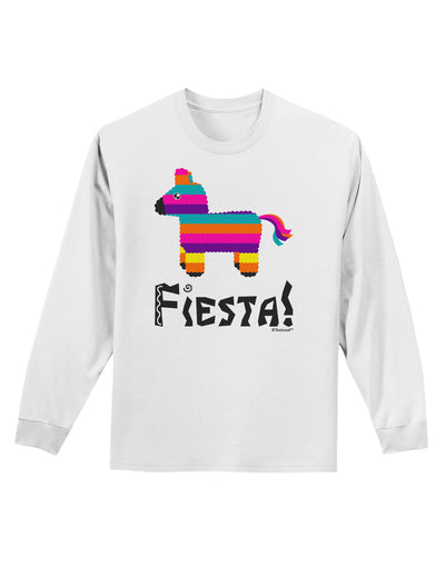 Colorful Pinata Design - Fiesta Adult Long Sleeve Shirt by TooLoud-Long Sleeve Shirt-TooLoud-White-Small-Davson Sales