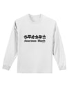 Autism Awareness Month - Puzzle Pieces Adult Long Sleeve Shirt by TooLoud-Long Sleeve Shirt-TooLoud-White-Small-Davson Sales