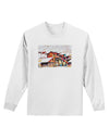 Mine Scene Colorado Watercolor Adult Long Sleeve Shirt-Long Sleeve Shirt-TooLoud-White-Small-Davson Sales