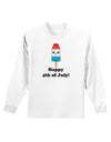 Happy 4th of July Popsicle Adult Long Sleeve Shirt-Long Sleeve Shirt-TooLoud-White-Small-Davson Sales