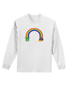 Pixel Pot of Gold Adult Long Sleeve Shirt-Long Sleeve Shirt-TooLoud-White-Small-Davson Sales