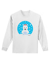 Cute Polar Bear - Christmas Adult Long Sleeve Shirt by TooLoud-Long Sleeve Shirt-TooLoud-White-Small-Davson Sales