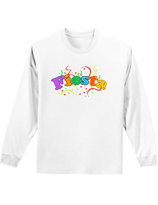 Fiesta! Adult Long Sleeve Shirt-Long Sleeve Shirt-TooLoud-White-Small-Davson Sales