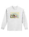 Bighorn Ram Watercolor Adult Long Sleeve Shirt-Long Sleeve Shirt-TooLoud-White-Small-Davson Sales