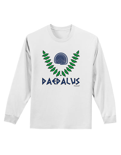 Labyrinth - Daedalus - Greek Mythology Color Adult Long Sleeve Shirt by TooLoud-Long Sleeve Shirt-TooLoud-White-Small-Davson Sales