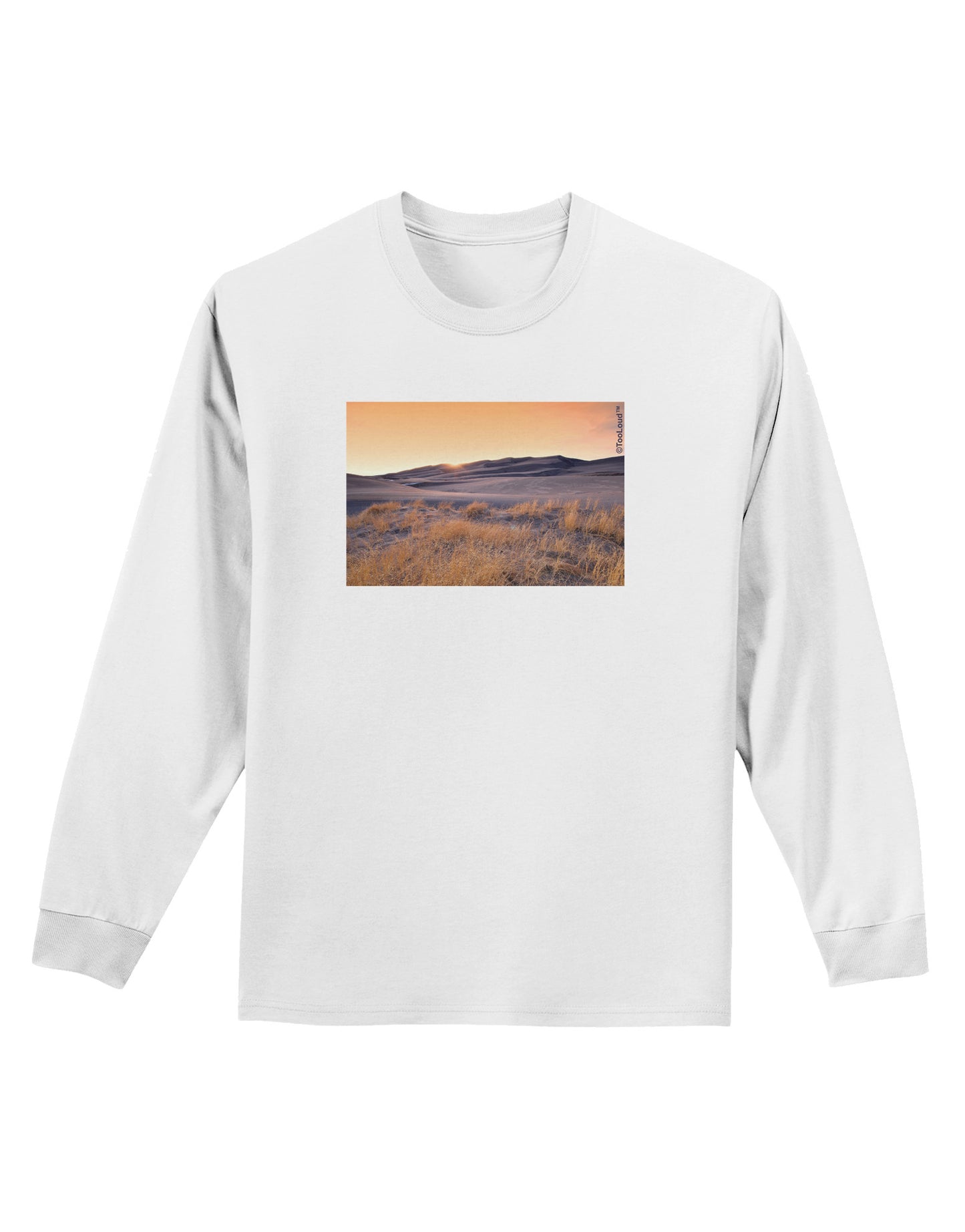 Colorado Sand Dunes Adult Long Sleeve Shirt-Long Sleeve Shirt-TooLoud-White-Small-Davson Sales
