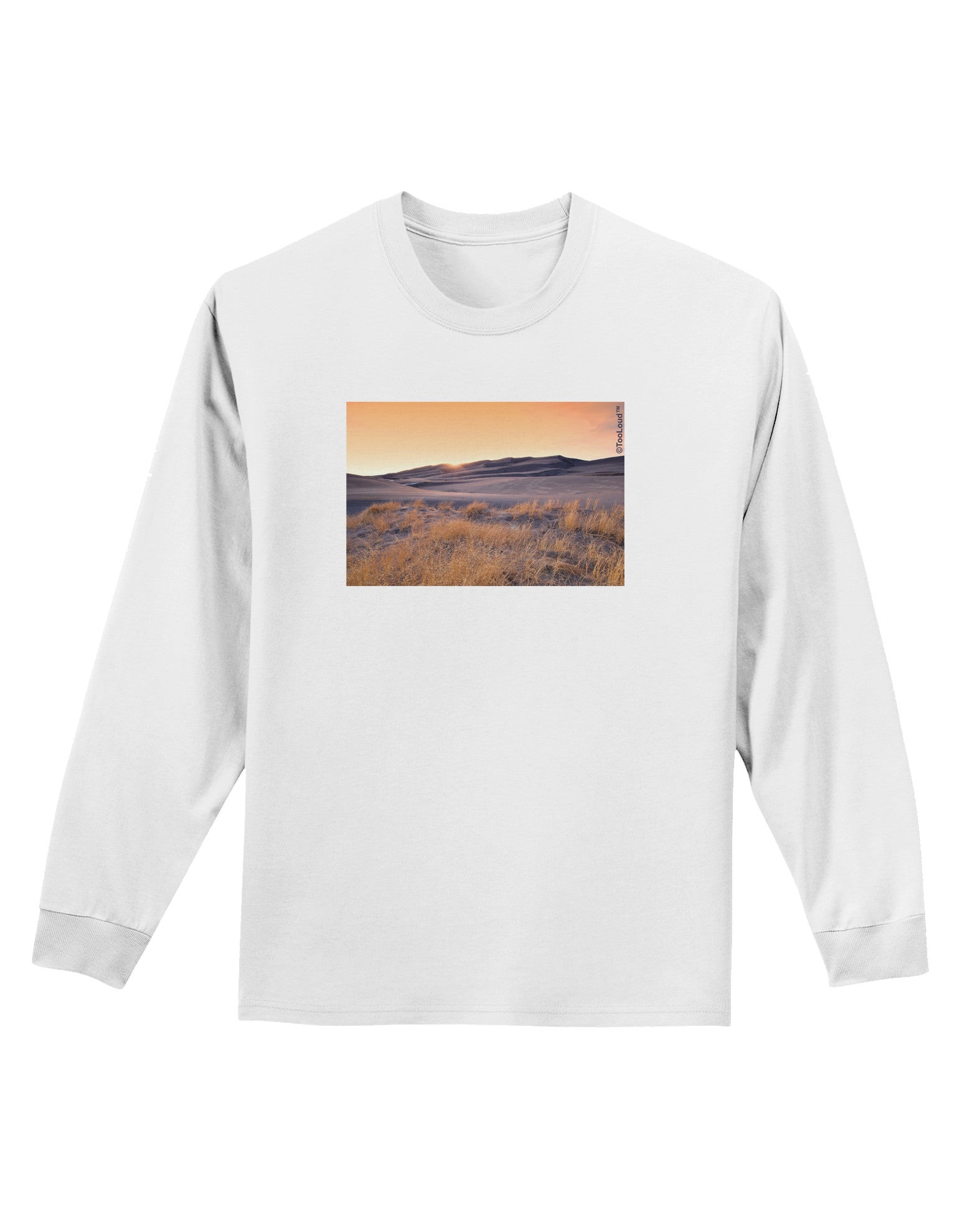 Colorado Sand Dunes Adult Long Sleeve Shirt-Long Sleeve Shirt-TooLoud-White-Small-Davson Sales