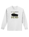 Sleep When Dead Coffin Adult Long Sleeve Shirt-Long Sleeve Shirt-TooLoud-White-Small-Davson Sales