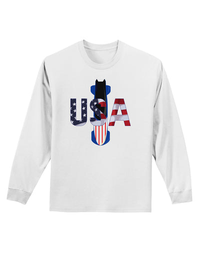 USA Bobsled Adult Long Sleeve Shirt by TooLoud-TooLoud-White-Small-Davson Sales