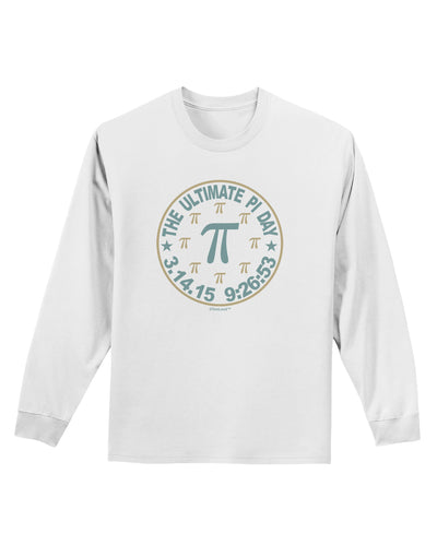 The Ultimate Pi Day Emblem Adult Long Sleeve Shirt by TooLoud