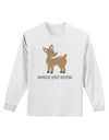 Santa's Little Helper Cute Rudolph - Christmas Adult Long Sleeve Shirt by TooLoud-Long Sleeve Shirt-TooLoud-White-Small-Davson Sales