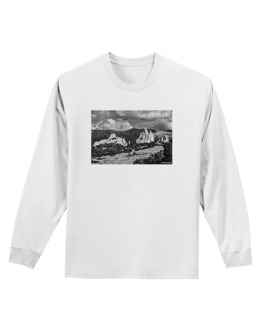 CO Mountain Forest Scene Adult Long Sleeve Shirt-Long Sleeve Shirt-TooLoud-White-Small-Davson Sales