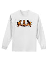 Fire Masquerade Mask Adult Long Sleeve Shirt by TooLoud-Long Sleeve Shirt-TooLoud-White-Small-Davson Sales