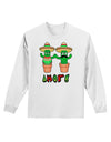 Fiesta Cactus Couple Amor Adult Long Sleeve Shirt-Long Sleeve Shirt-TooLoud-White-Small-Davson Sales