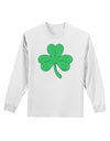 Shamrock Vector Design Adult Long Sleeve Shirt by TooLoud-Long Sleeve Shirt-TooLoud-White-Small-Davson Sales