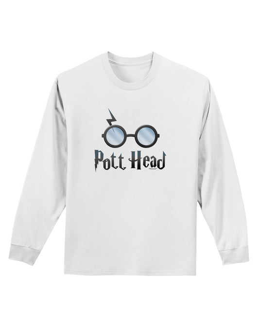 Pott Head Magic Glasses Adult Long Sleeve Shirt-Long Sleeve Shirt-TooLoud-White-Small-Davson Sales