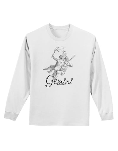 Gemini Constellation Adult Long Sleeve Shirt-Long Sleeve Shirt-TooLoud-White-Small-Davson Sales