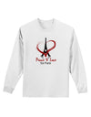 Peace & Love For Paris Adult Long Sleeve Shirt-Long Sleeve Shirt-TooLoud-White-Small-Davson Sales