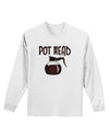 Pot Head - Coffee Adult Long Sleeve Shirt-Long Sleeve Shirt-TooLoud-White-Small-Davson Sales