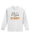 Eat Drink Scary Black Adult Long Sleeve Shirt-Long Sleeve Shirt-TooLoud-White-Small-Davson Sales