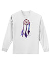 Graphic Feather Design - Galaxy Dreamcatcher Adult Long Sleeve Shirt by TooLoud-Long Sleeve Shirt-TooLoud-White-Small-Davson Sales