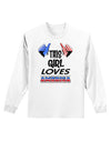 This Girl Loves America Adult Long Sleeve Shirt-Long Sleeve Shirt-TooLoud-White-Small-Davson Sales