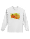 Fall Pumpkin Scene Adult Long Sleeve Shirt-Long Sleeve Shirt-TooLoud-White-Small-Davson Sales