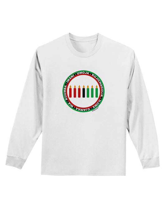 7 Principles Circle Adult Long Sleeve Shirt-Long Sleeve Shirt-TooLoud-White-Small-Davson Sales