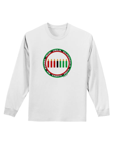 7 Principles Circle Adult Long Sleeve Shirt-Long Sleeve Shirt-TooLoud-White-Small-Davson Sales