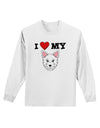 I Heart My - Cute Westie Dog Adult Long Sleeve Shirt by TooLoud-Long Sleeve Shirt-TooLoud-White-Small-Davson Sales