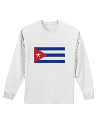 Cuba Flag Cubana Adult Long Sleeve Shirt by TooLoud-TooLoud-White-Small-Davson Sales