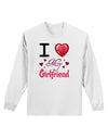 I Love Heart My Girlfriend Adult Long Sleeve Shirt-Long Sleeve Shirt-TooLoud-White-Small-Davson Sales