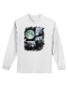 Three Owls and Moon Adult Long Sleeve Shirt-Long Sleeve Shirt-TooLoud-White-Small-Davson Sales