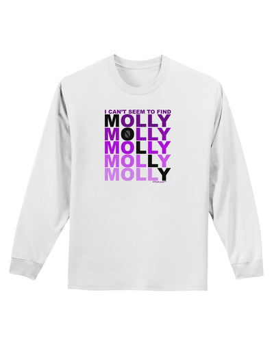 Find Molly Purple Adult Long Sleeve Shirt-Long Sleeve Shirt-TooLoud-White-Small-Davson Sales