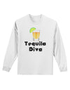 Tequila Diva - Cinco de Mayo Design Adult Long Sleeve Shirt by TooLoud-Long Sleeve Shirt-TooLoud-White-Small-Davson Sales