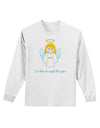 I've Been An Angel This Year Cute Christmas Angel Adult Long Sleeve Shirt-Long Sleeve Shirt-TooLoud-White-Small-Davson Sales