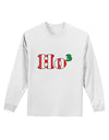 Ho Ho Ho Math Christmas Adult Long Sleeve Shirt-Long Sleeve Shirt-TooLoud-White-Small-Davson Sales