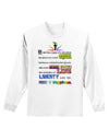 Equality Life Liberty Pursuit of Happiness Adult Long Sleeve Shirt-Long Sleeve Shirt-TooLoud-White-Small-Davson Sales