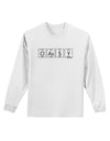 Classy - Periodic table of Elements Adult Long Sleeve Shirt by TooLoud-Long Sleeve Shirt-TooLoud-White-Small-Davson Sales