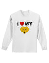 I Heart My - Cute Yellow Labrador Retriever Dog Adult Long Sleeve Shirt by TooLoud-Long Sleeve Shirt-TooLoud-White-Small-Davson Sales