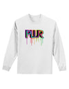 PLUR Paint Adult Long Sleeve Shirt-Long Sleeve Shirt-TooLoud-White-Small-Davson Sales