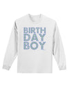Birthday Boy - Blue and Green Dots Adult Long Sleeve Shirt by TooLoud-Long Sleeve Shirt-TooLoud-White-Small-Davson Sales