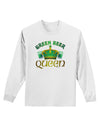 Green Beer Queen Adult Long Sleeve Shirt-Long Sleeve Shirt-TooLoud-White-Small-Davson Sales