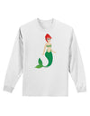 Mermaid Design - Green Adult Long Sleeve Shirt-Long Sleeve Shirt-TooLoud-White-Small-Davson Sales