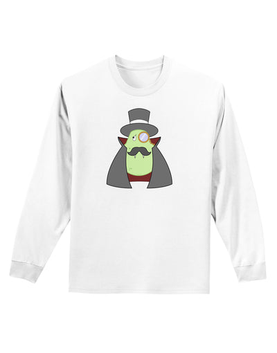 Sir Pearrington Vampire - Cute Fruit Adult Long Sleeve Shirt-Long Sleeve Shirt-TooLoud-White-Small-Davson Sales